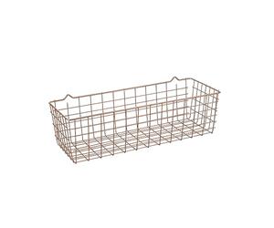 Metaltex Koala Hanging Wire Basket - Multipurpose, Space-saving Organiser for Kitchen Essentials or Bathroom Products - Polytherm Copper, 33 x 12 x 19 Centimetres