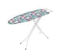 Metaltex Kuma Adjustable Ironing Board, Cotton Cover, 75x330x1400mm