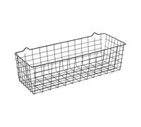 Metaltex Lava Koala - Wire Multi Purpose Basket - Space-Saving Wall Basket - Kitchenware Organiser for Kitchen Essentials - Wire Basket With Touch-Therm Finish -33 x 12 x 9cm, Black