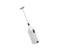 Metaltex 25.92.31 Frother Handheld Electric Milk Foam Maker with Stainless Steel Spiral Whisk-White