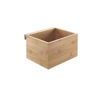 Metaltex Mural Line Wall Grid Box, Bamboo, 19 x 15 x 12 cm