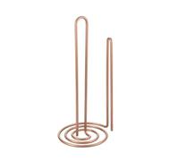 Metaltex My Roll Vertical Paper Towel Holder - Multipurpose Kitchen Roll Stand and Space-saving Organiser - Polytherm Copper, 15 x 15 x 32 Centimeters