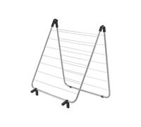 Metaltex Nevis Over-The-Bath Laundry Airer, Silver/Metallic Grey, 51 x 110 cm