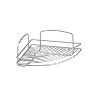 Metaltex Onda 1-Tier Cornerbathroom Shelf, Silver