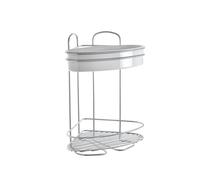 Metaltex "Orbit Hanging Corner Storage with 2 Floors, Silver