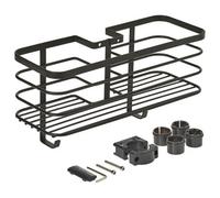 Metaltex Origin Lava Shower Rail Storage Basket - Black