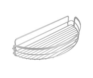 Metaltex Polytherm Coated Viva Bathroom Shower Semi-Circle Large Shelf with Adhesive Wall Fixings