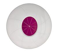 Metaltex Protective Splatter Lid, Silicone, White/Pink, 32 cm