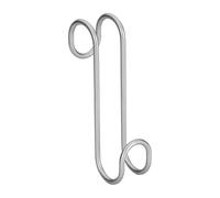 Metaltex "Radius Single Hook, Silver