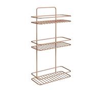 Metaltex Reflex Copper - Bathroom Shelf, 3 Levels, Polyester Copper Finish, Dimensions: 53 x 26 x 13 cm