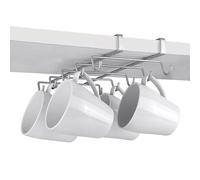 Metaltex My Shelf Mug Holder, Polytherm Coated, Silver, SpiderMug