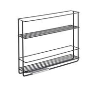 Metaltex Spice rack Slide, Black, 28x22x6cm