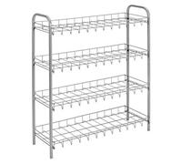 Metaltex Stainless Steel Shoe Rack 4-Tier - Silver