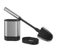 Metaltex Stainless Steel Toilet Brush - Silver/black