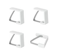 Metaltex Table Cloth Clips, White, 4-Piece