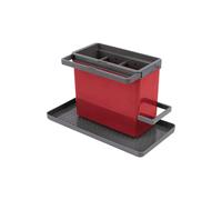 Metaltex Tidy-Tex Kitchen Sink Organiser - Grey/red