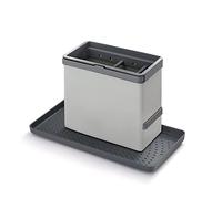 Metaltex Tidy-Tex Kitchen Sink Organiser - Storage Caddy and Tray for Kitchen Cleaning Essentials - Grey, 24 x 13 x 14 Centimetres