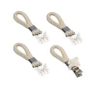 Metaltex Towel Clips Set of 4 - Cotton Towel Holder with Butterfly