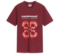 Metalwood Studio Men's Rorschach T-Shirt Maroon Small
