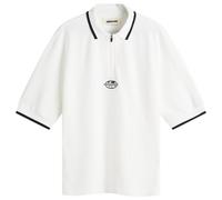 Metalwood Studio Men's World Class Zip Polo White