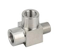 Metalwork 304 Stainless Steel Pipe Fitting, Street Tee, Male Run Tee, 1/2" NPT Male x 1/2" NPT Female x 1/2" NPT Female, 1 Pc