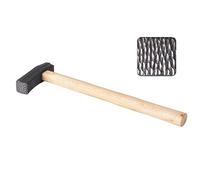 Metalworking Hammer Long Handle Silversmith Textured Rings Beating Tool for Printing Jewelry Supplies Metal Puncher