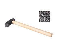 Metalworking Hammer Square Head Gavel Tool Wooden Handle Hammer for Creating Unique Rings and Bracelets Bangle Jewelry