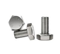 Metalworking Machine Screws External Hex Bolts Metric Thread DIN933 304 Strainless Steel Hexagon M3 M4 M5 M6 M8 M10 M12(45mm,M10(3Pcs))