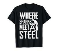 Metalworking Where Sparks Meet Steel Welding Pride T-Shirt