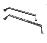 Metamas Lab - 2 Pack 1U Horizontal 19-Inch Rack Mount Cable Management Support Bar Bracket Cross Bar Panel Black 1U Cable Manager - Made in Taiwan