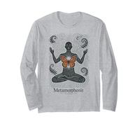Metamorphosis Butterfly Meditate Mind Body Soul Long Sleeve T-Shirt