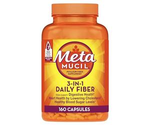 Metamucil Daily Fiber Supplement, 160 Capsules