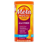 Metamucil Daily Fiber Supplement, Orange Smooth Sugar Free Psyllium...