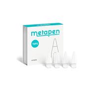 Metapen 4 Pack Tips Compatible with Apple Pencil Pro, USB-C, 2nd, 1st Gen and A8/A11/Air8/A14/D1-1:1 Original Size, Super Durable, Replacement Apple Pencil Tips, High Sensitivity iPad Pen Nibs, White