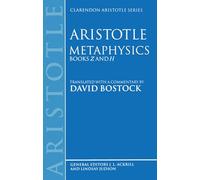 Metaphysics: Books Z and H (Clarendon Aristotle Series)