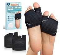 Metatarsal Pads & Toe Separators for Men & Women | 1 Pair Gel Ball of Foot Cushions for Metatarsalgia Relief, Foot Support for Walking, Running, Standing（Medium）