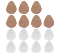 Metatarsal Pads Women 15Pcs Pain Relief Non-Slip Cashmere Metatarsal Foot Pads 8 White + 7 Skin Color Self-Adhesive 2.8x2.4in Heal Inserts for Women, Heal for Shoes