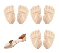 Metatarsal Pads Women, Thick Sweat-Absorbent Soft Comfort Ball of Foot Cushions, No Slip High Heel Shoes Pads Inserts Liners, Forefoot Insoles for Everyday Wear Sports Running