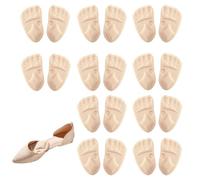 Metatarsal Pads Women, Thick Sweat-Absorbent Soft Comfort Ball of Foot Cushions, No Slip High Heel Shoes Pads Inserts Liners, Forefoot Insoles for Everyday Wear Sports Running