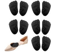 Metatarsal Pads Women, Thick Sweat-Absorbent Soft Comfort Ball of Foot Cushions, No Slip High Heel Shoes Pads Inserts Liners, Forefoot Insoles for Everyday Wear Sports Running