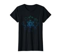 Metatron Cube Sacred Geometry Value Graphic T-Shirt, Women, Black, XL