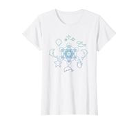 Metatron Cube Sacred Geometry Value Graphic T-Shirt, Women, White, S
