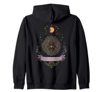 Metatron's Cube Sacred Geometry All Seeing Eye Cosmic Spiri Zip Hoodie