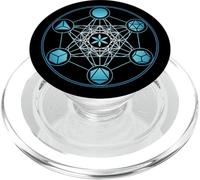 Metatrons Cube, Sacred Geometry, Platonic Bodies PopSockets PopGrip for MagSafe