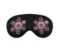 Metatron's Cube Sacred Geometry Sleep Eye Mask Sleeping Light Blocking Cover Night Blindfold for Travel Nap