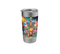 Metatron's Cube Sacred Geometry Stainless Steel Insulated Tumbler