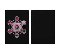 Metatron's Cube Sacred Math Travel Passport Wallet Credit Card Holder Cover Case Protector