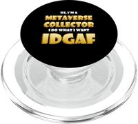 Metaverse Collector IDGAF Crypto Meme ETH NFT Metaverse DeFi PopSockets PopGrip for MagSafe