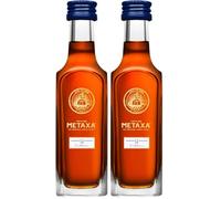 METAXA 12 Stars, The Original Greek Spirit, 5cl (Pack of 2)