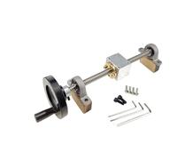 Metaximious 1 Set 3D Printer CNC T8 lead Screw 8mm+Brass Copper Nut+KP08 Bearing Bracket + handwheel + Housing Bracket Component(500mm)